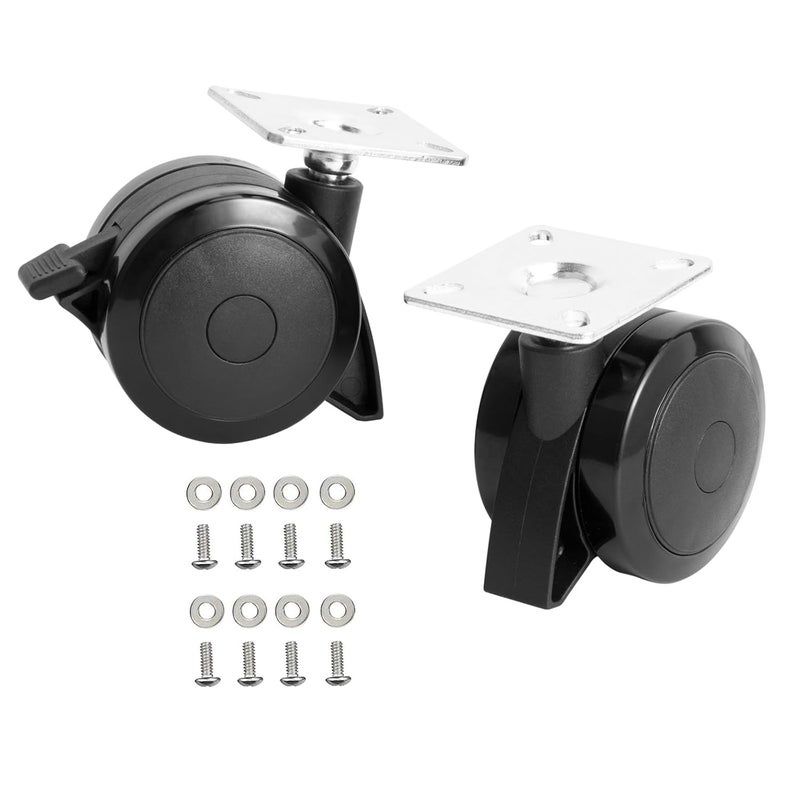 BQMAX 69828 Locking Caster Wheel for Weber Spirit 200/300 Series Grill Spirit E-310 Parts, for Weber Spirit E-215 E315 E320 SP320 S315 Grill Wheel Replacement Parts, Black. - Image 1